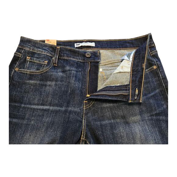 Levis 515 Bootcut Jeans Womens Size 14M Blue Mid Rise Dark Wash Classic Casual - Picture 9 of 14